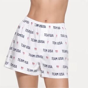 Skims for Team USA Poplin Boxer Shorts